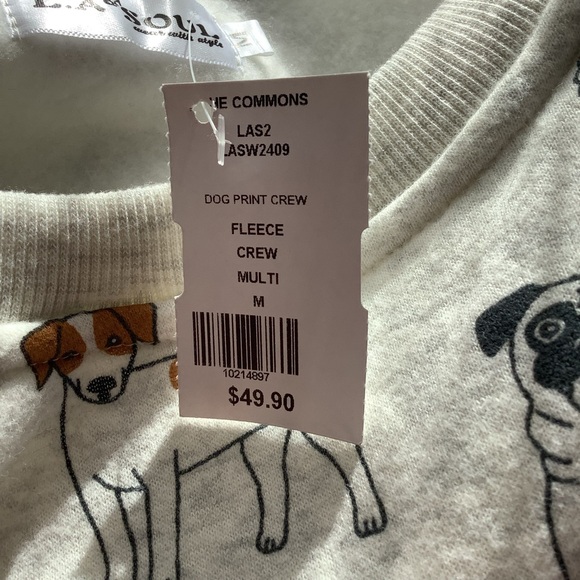 NWT Dog Design Sweatshirt M - Picture 3 of 3